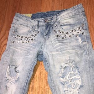 Machine Nouvelle Mode Distressed Jeans Size 26